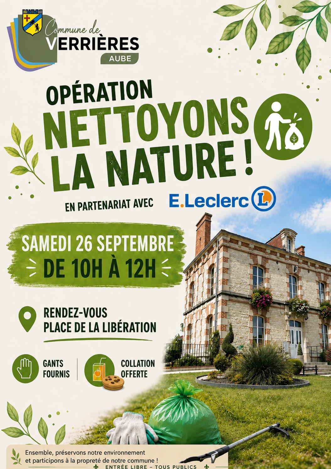 AFFICHE NETTOYONS LA NATURE 2026