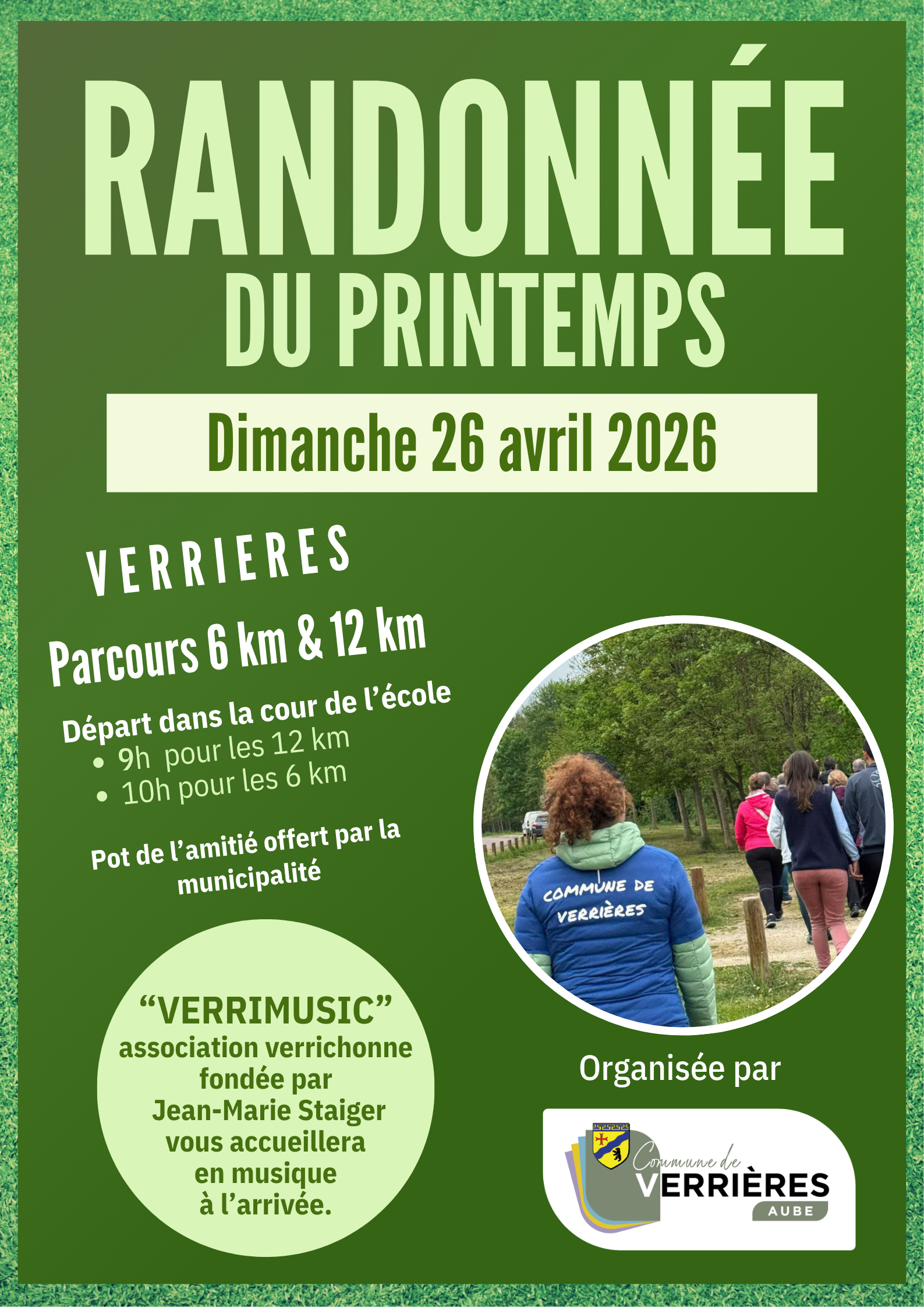 Affiche randonnee de printemps