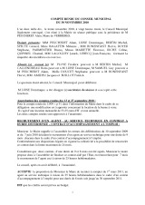 Conseil municipal du 30 novembre 2010