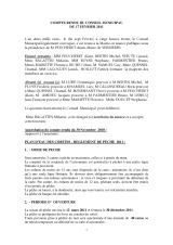 Conseil municipal du 17 février 2011