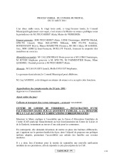 Conseil municipal du 23 août 2011