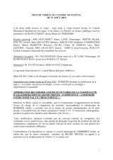 Conseil municipal du 27 août 2012