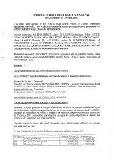 Conseil municipal du 10 avril 2015