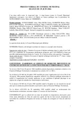 Conseil municipal du 29 juin 2016