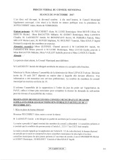 Conseil municipal du 19 octobre 2017